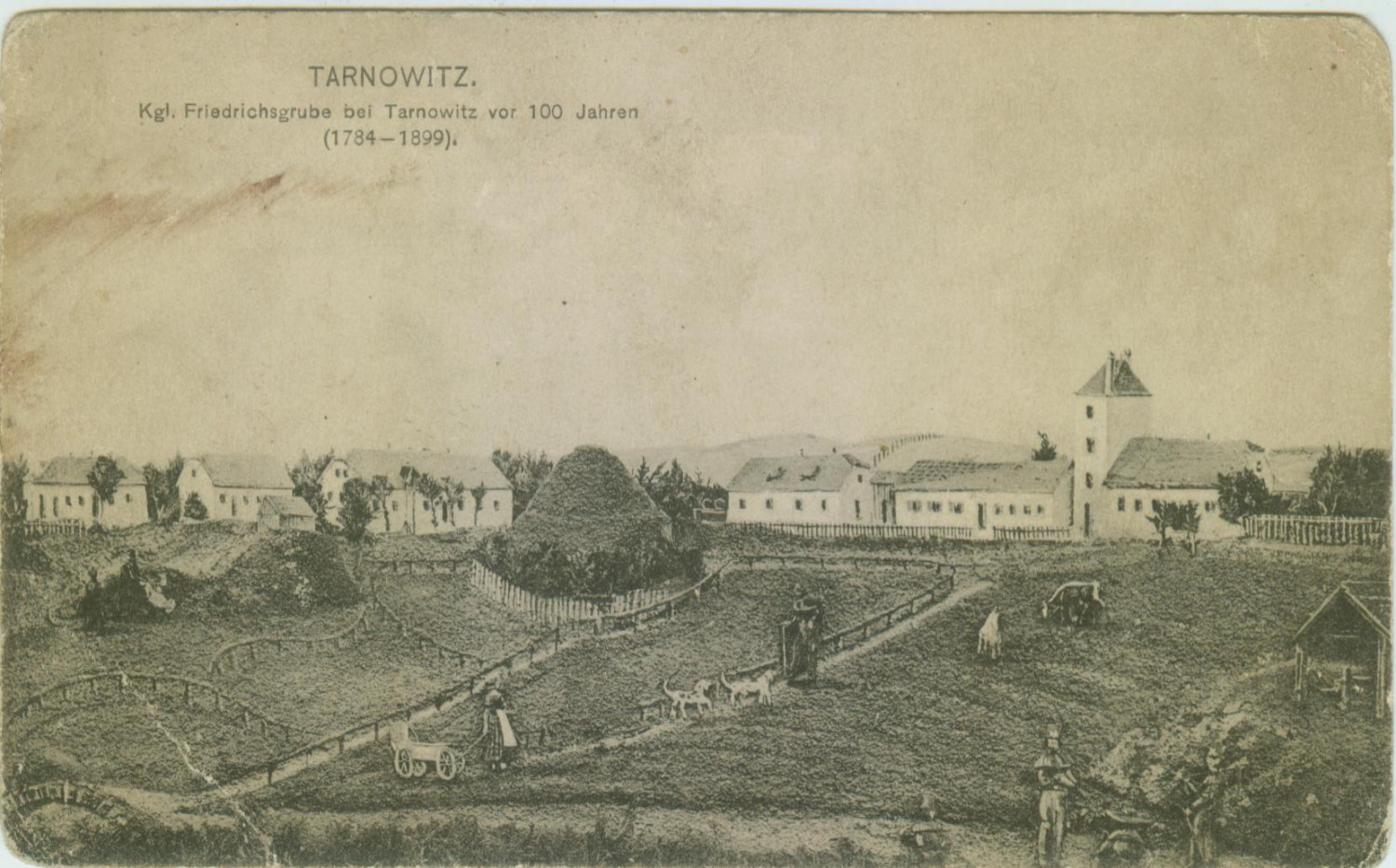 Panorama zakładu od strony południowo-wschodniej, Friedrich Roesner, Tarnowskie Góry, 1913 r. 